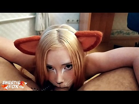 ❤️ Kitsune swallow dick agus cum ina bhéal ❤ Porn anal linn ❌❤